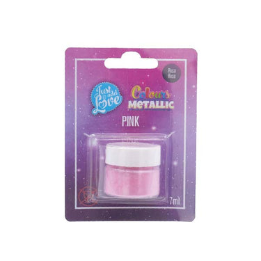 Corante Em Pó Metálico Rosa 7g - JustAddLove